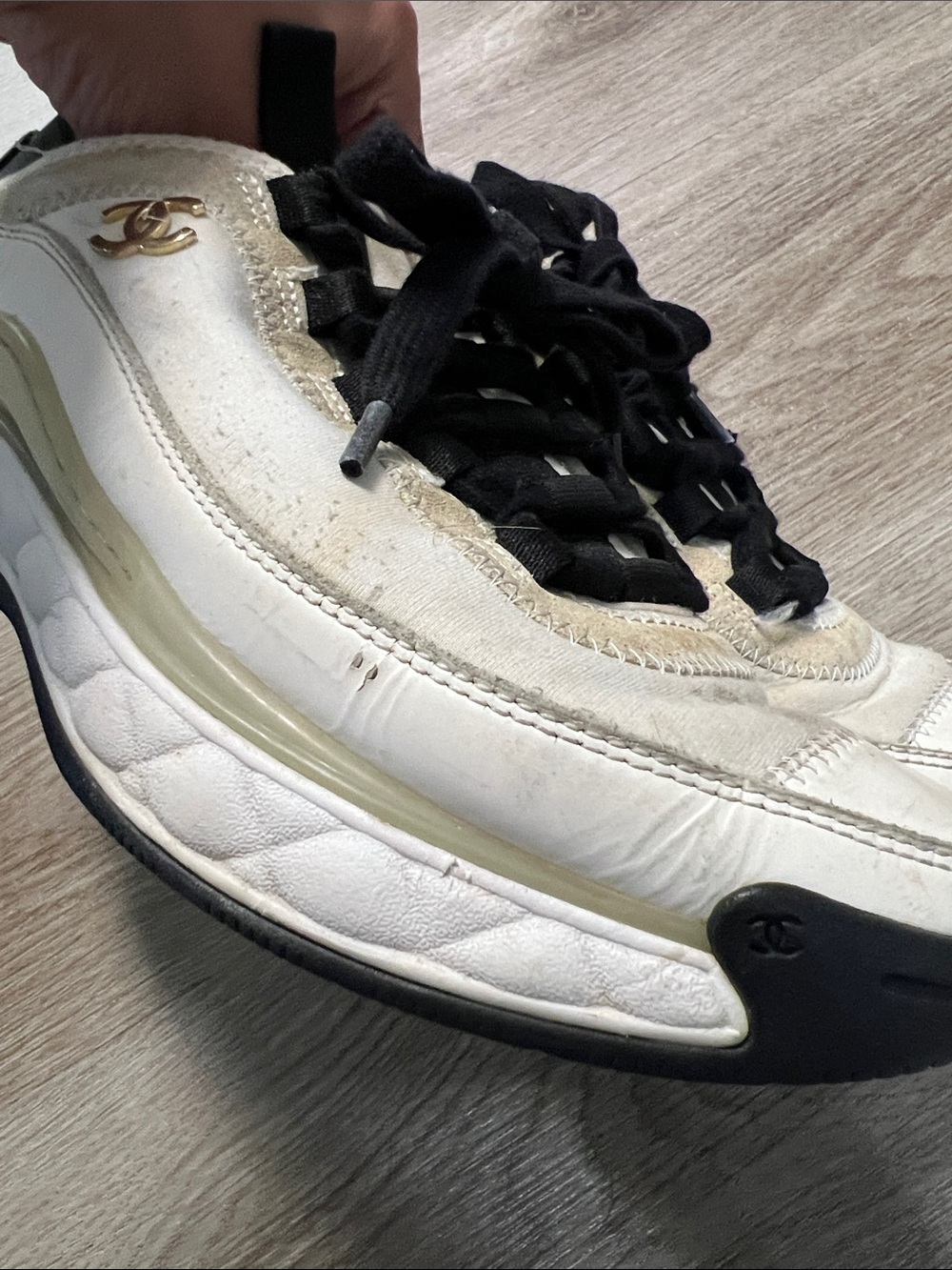 Chanel Trainers Suede and Leather Sneakers - Picture 10 of 15